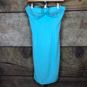 Black Halo Eve 2 Sleeveless Tube Dress Blue NWOT